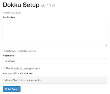 Initial Dokku Installation Initial Dokku Installation