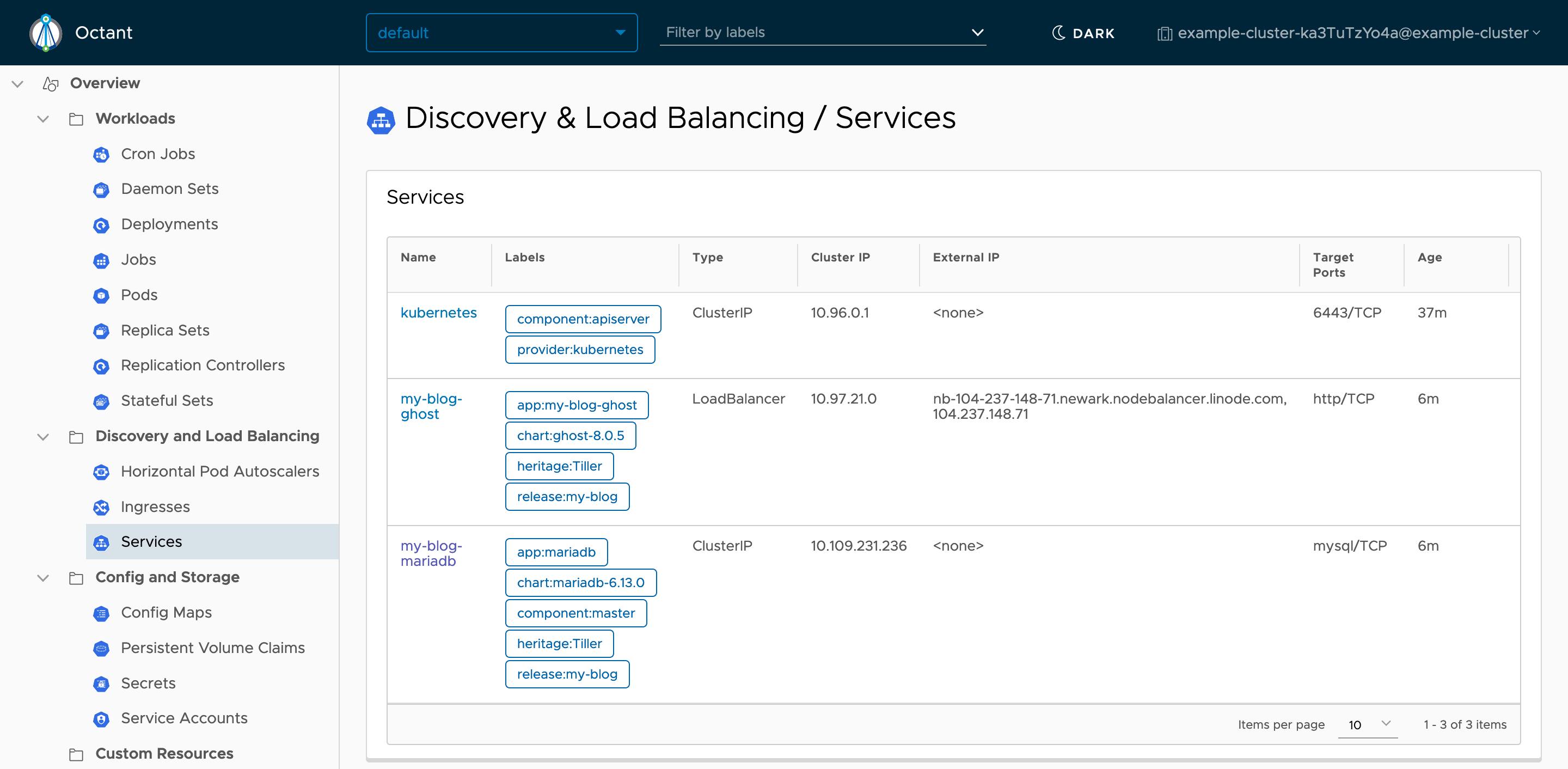 Octant Services View Octant Services View